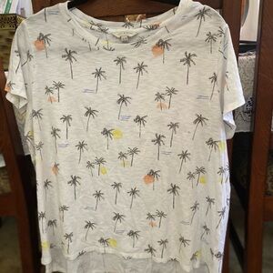 Lucky Brand Palm Tree Print T-Shirt